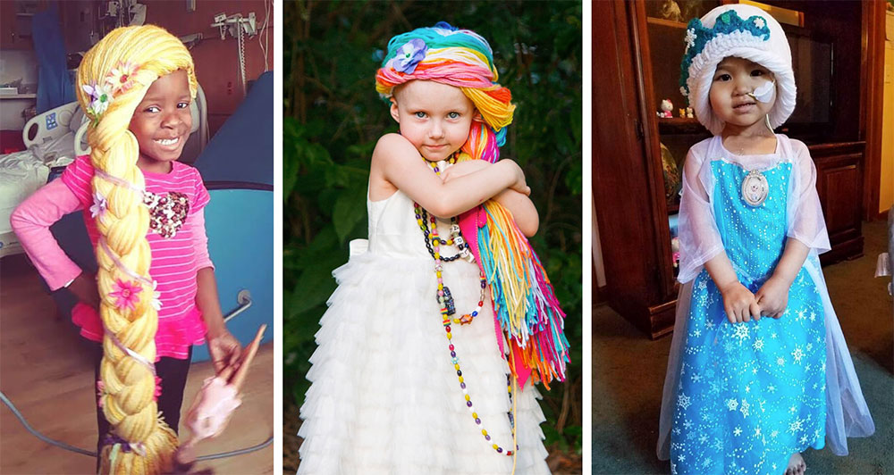Wigs for best sale child cancer patients