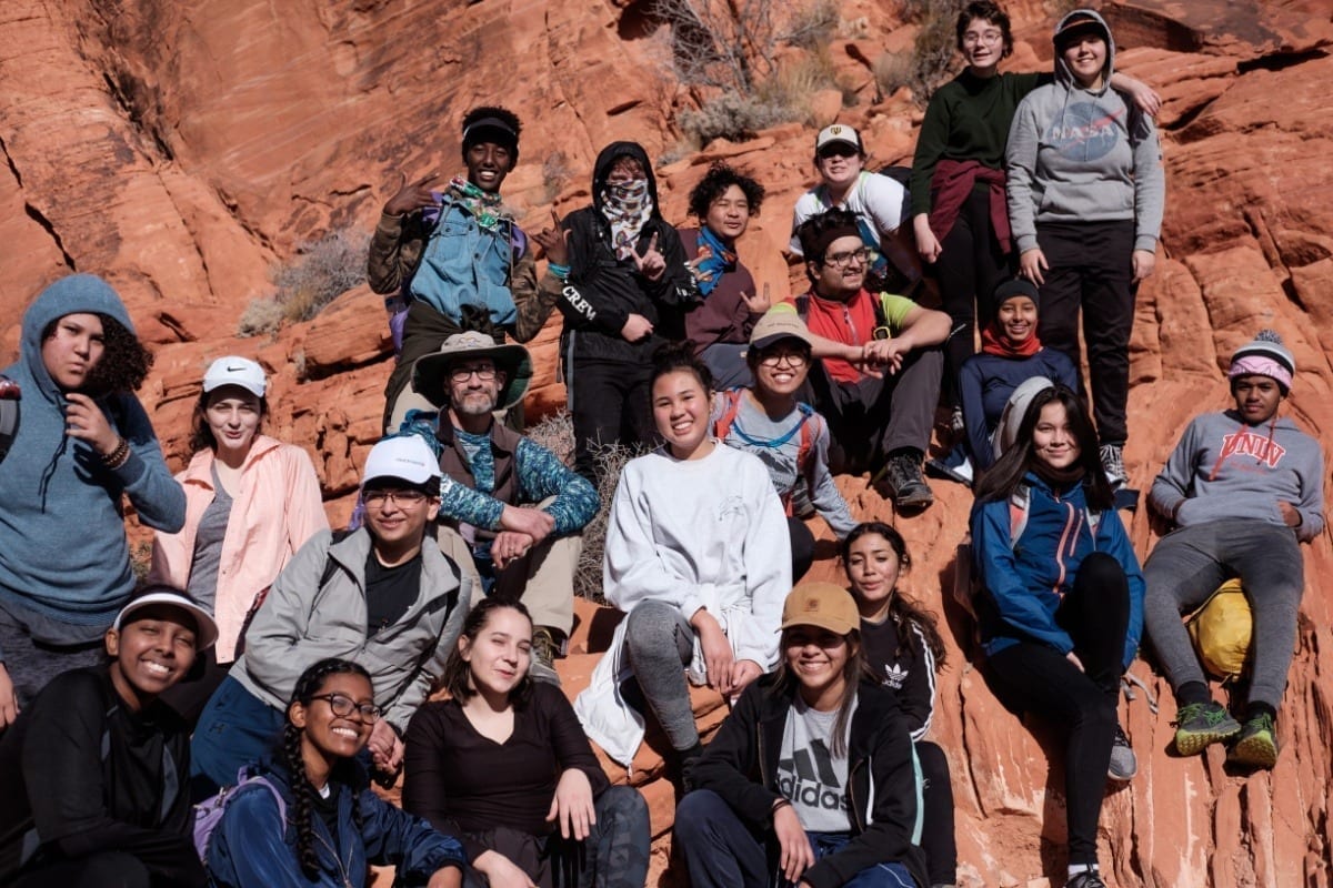 Group of people at a national park