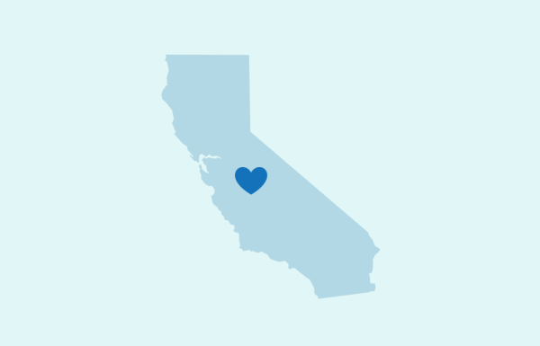 California with a heart