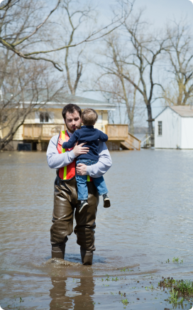 the weather channel man rescuing child