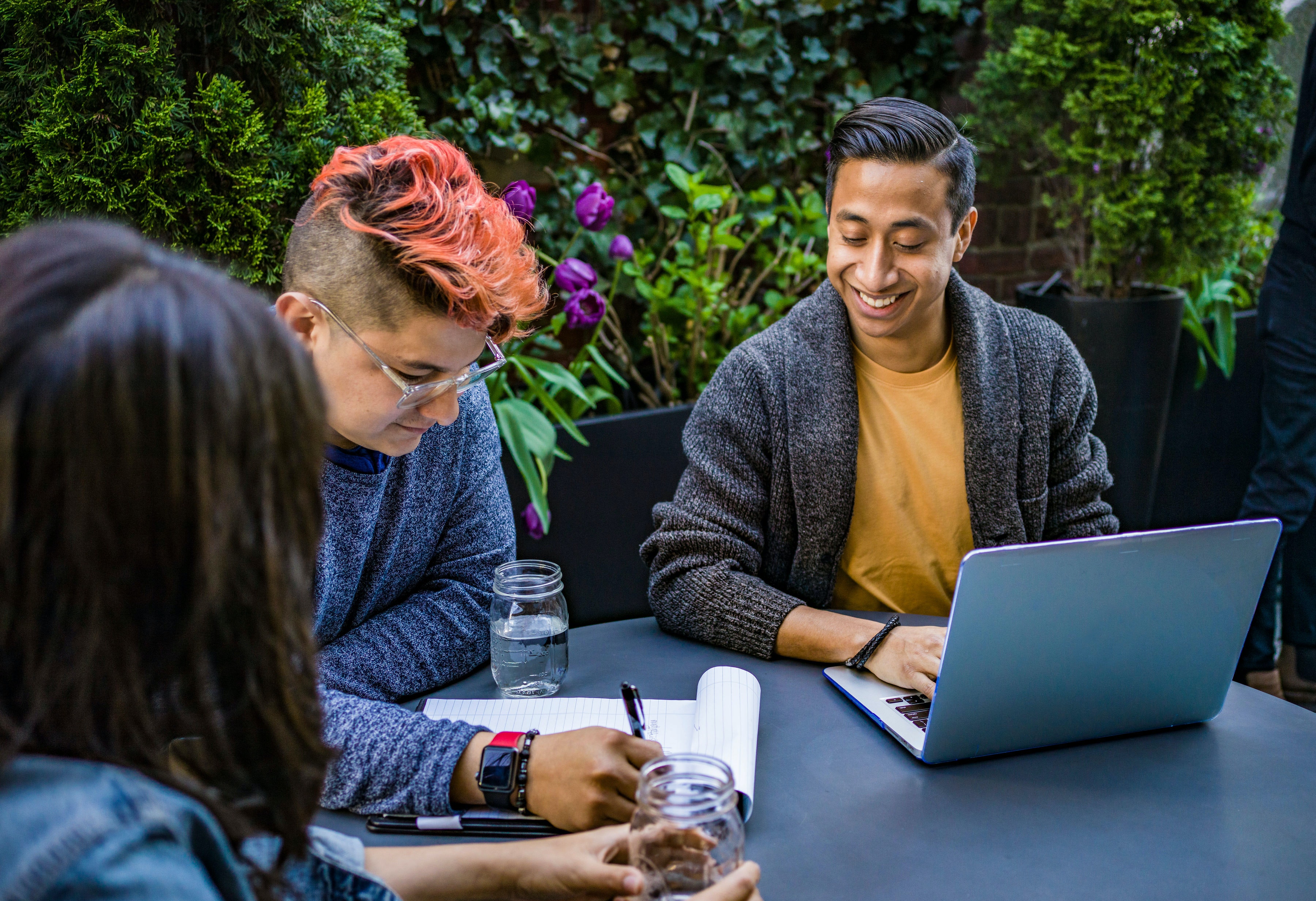 Group of people working together