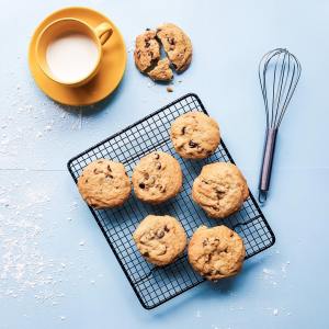 Cookies on a baking rack