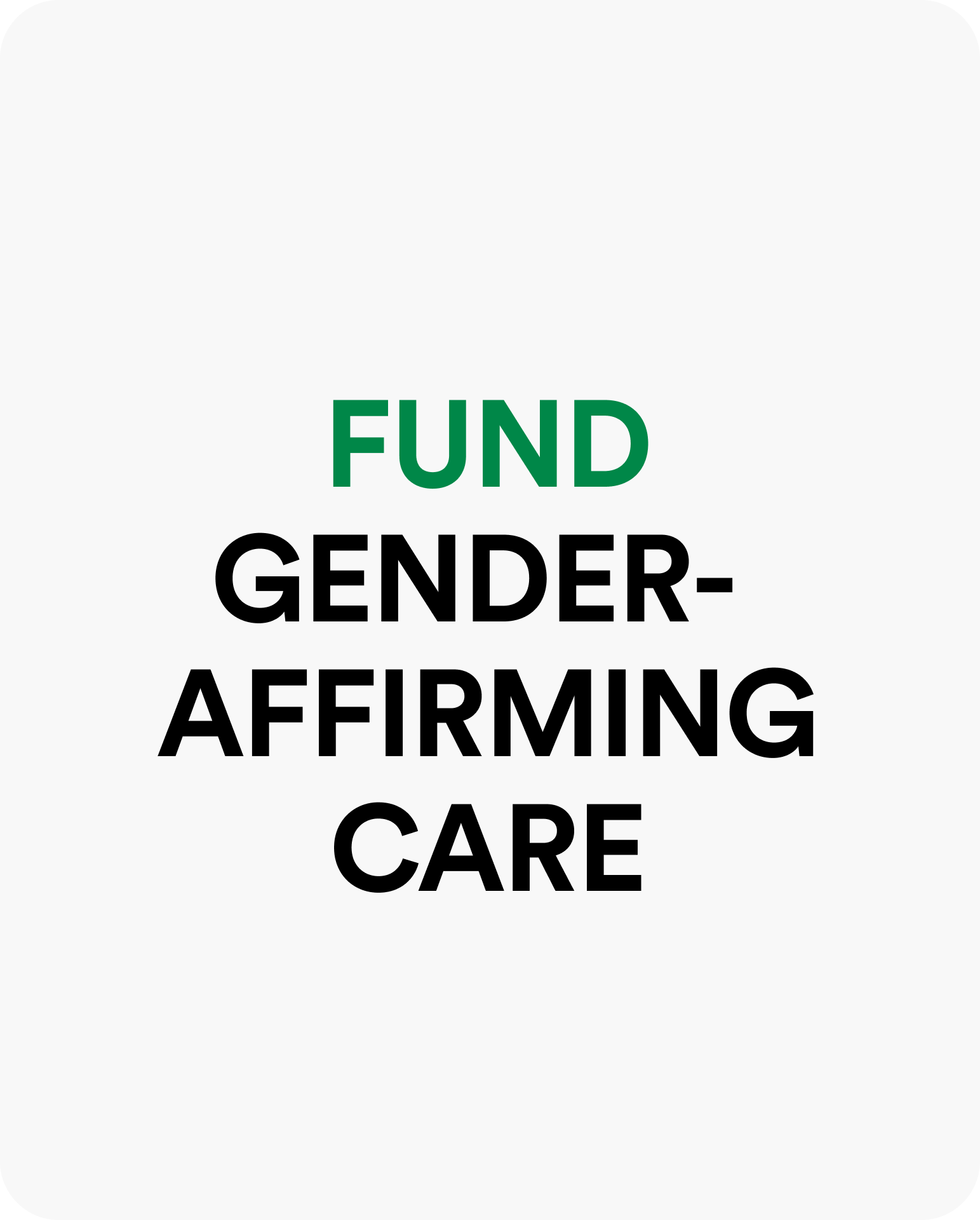 Fund gender-affirming-care