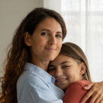 a woman and her daughter
