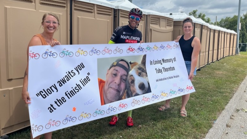 Tim Thornton and others at RAGBRAI