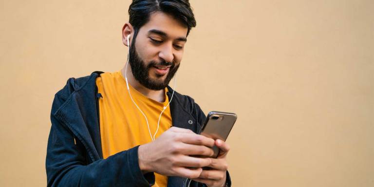 A man on his cellphone