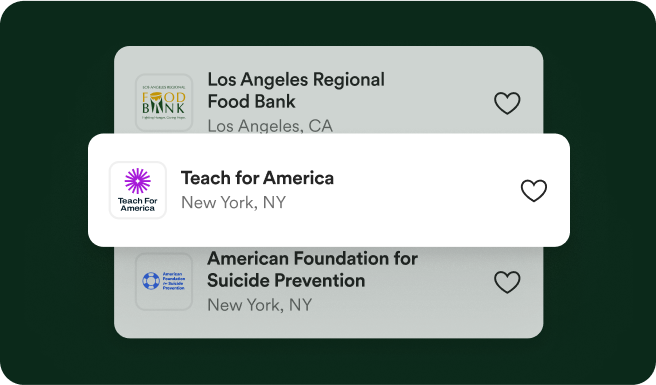 Select a nonprofit