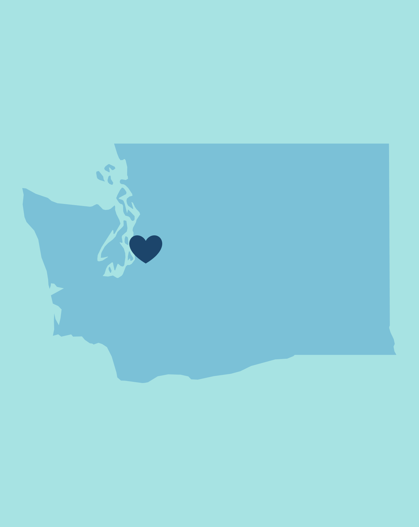 Washington with a heart