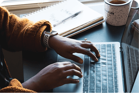 Hands on a keyboard