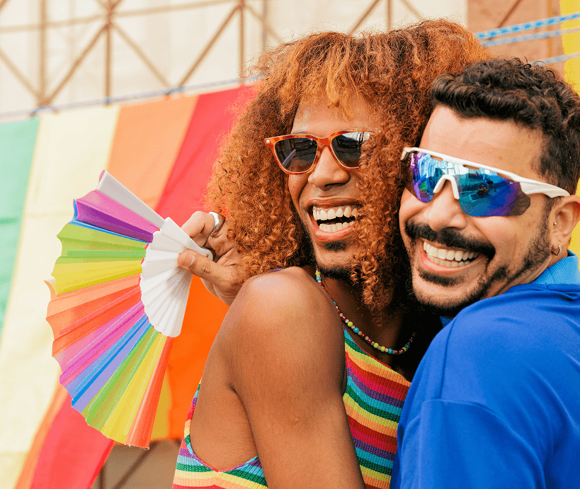 People celebrating Pride