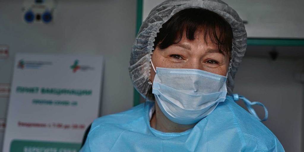 Smiling patient in surgery prep