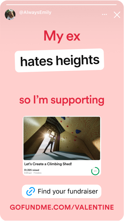My ex hates heights so I'm supporting 