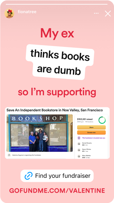 My ex thinks books are dumb so I'm supporting 