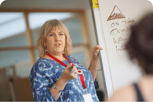 An educator in the classroom