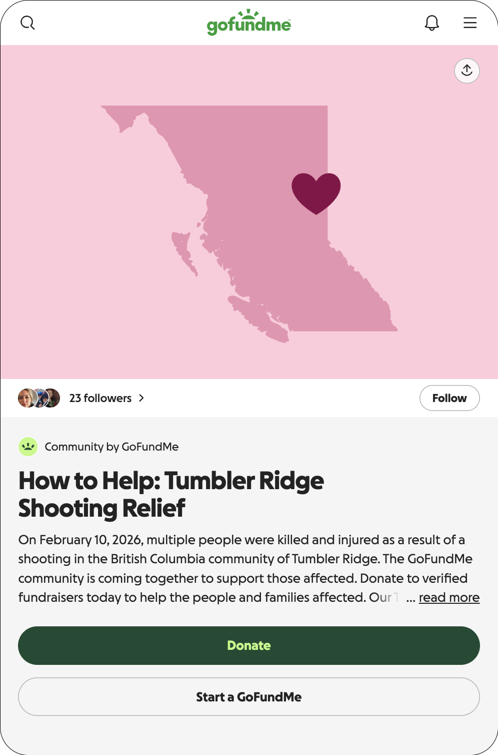 Tumbler Ridge crisis community example