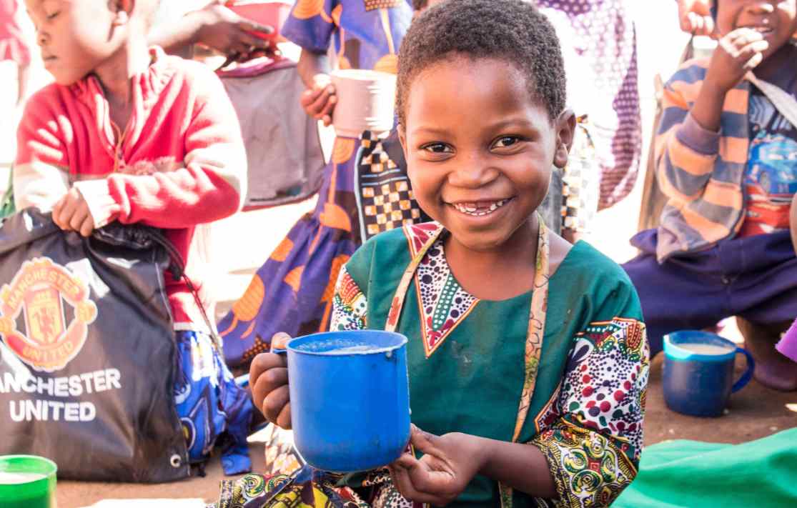 Picture of child eating food
