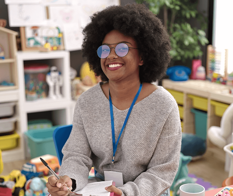 a smiling educator