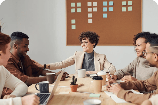 Nonprofit company meeting
