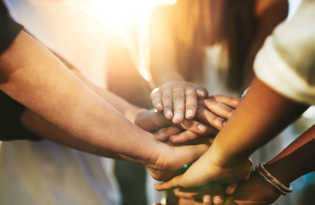 Group of hands