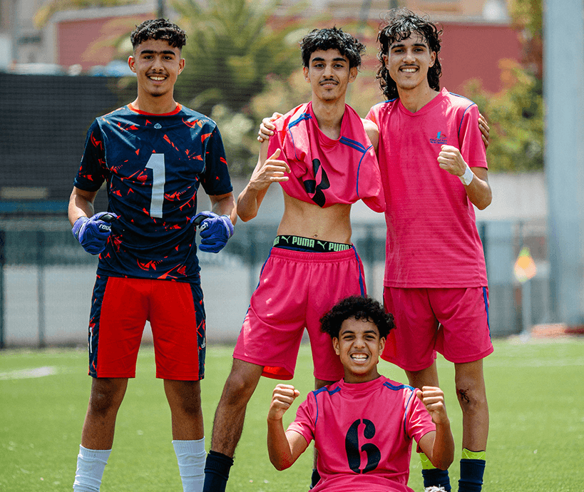 Un equipo de fútbol