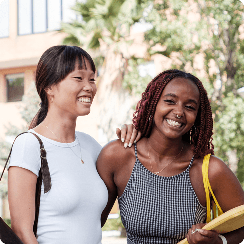 amigas a la escuela