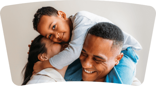 abraço em família